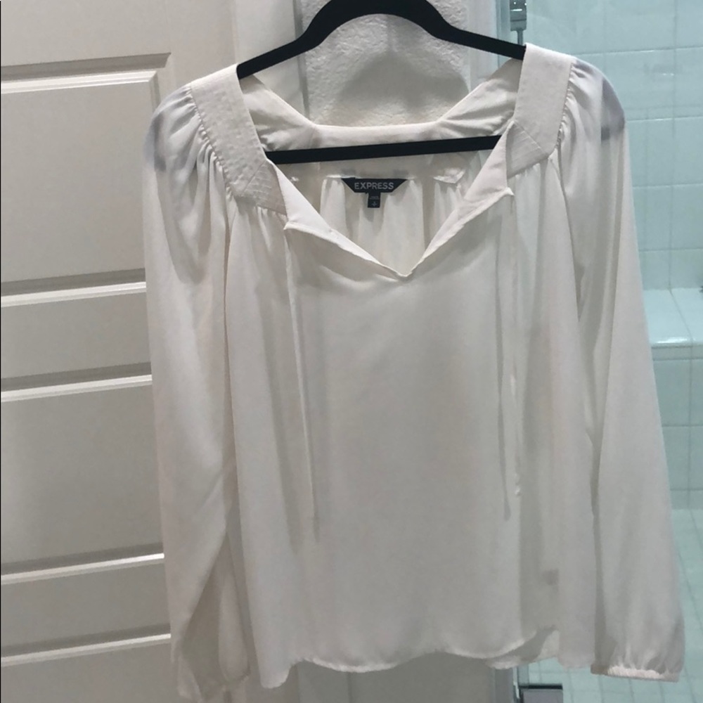 Express Off-White long sleeve top